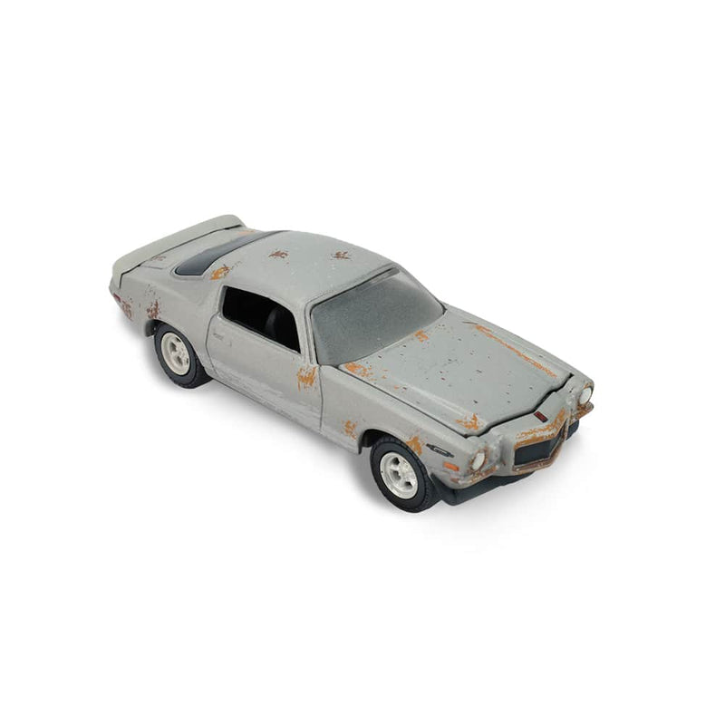 1/64 1970 Chevrolet Camaro Cortez Silver Unrestored with Tool Cart and Creeper, The Hobby Shop Series 17 by Greenlight Collectibles