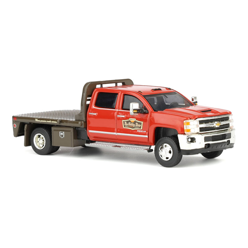 1/64 2016 Chevrolet Silverado 3500HD Dually Flatbed with Tool Cabinet, The Hobby Shop Series 17 by Greenlight Collectibles