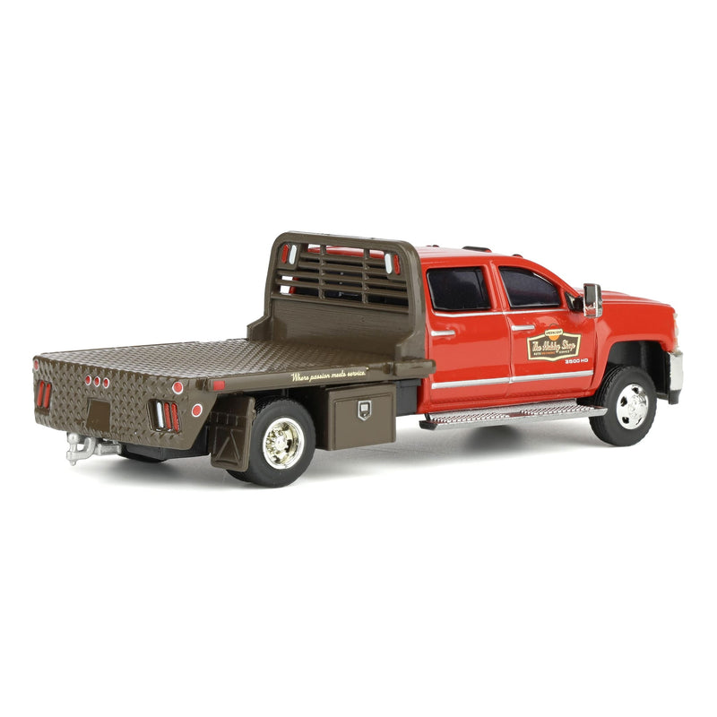 1/64 2016 Chevrolet Silverado 3500HD Dually Flatbed with Tool Cabinet, The Hobby Shop Series 17 by Greenlight Collectibles