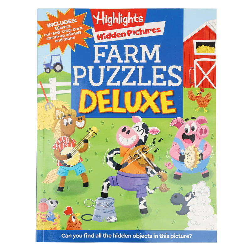 Farm Puzzles Deluxe - Paperback Book