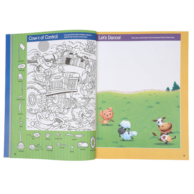 Farm Puzzles Deluxe - Paperback Book