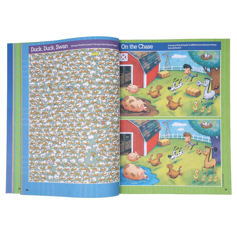 Farm Puzzles Deluxe - Paperback Book