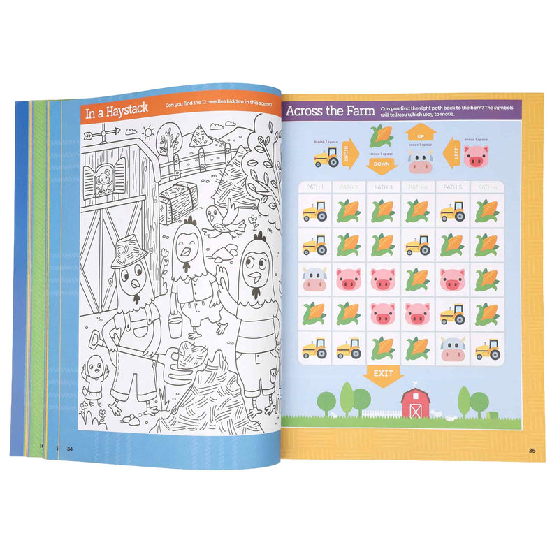 Farm Puzzles Deluxe - Paperback Book