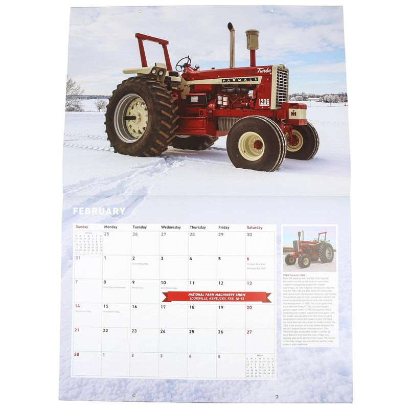2027 Farmall Tractors 12 Month Calendar, 17in x 12in