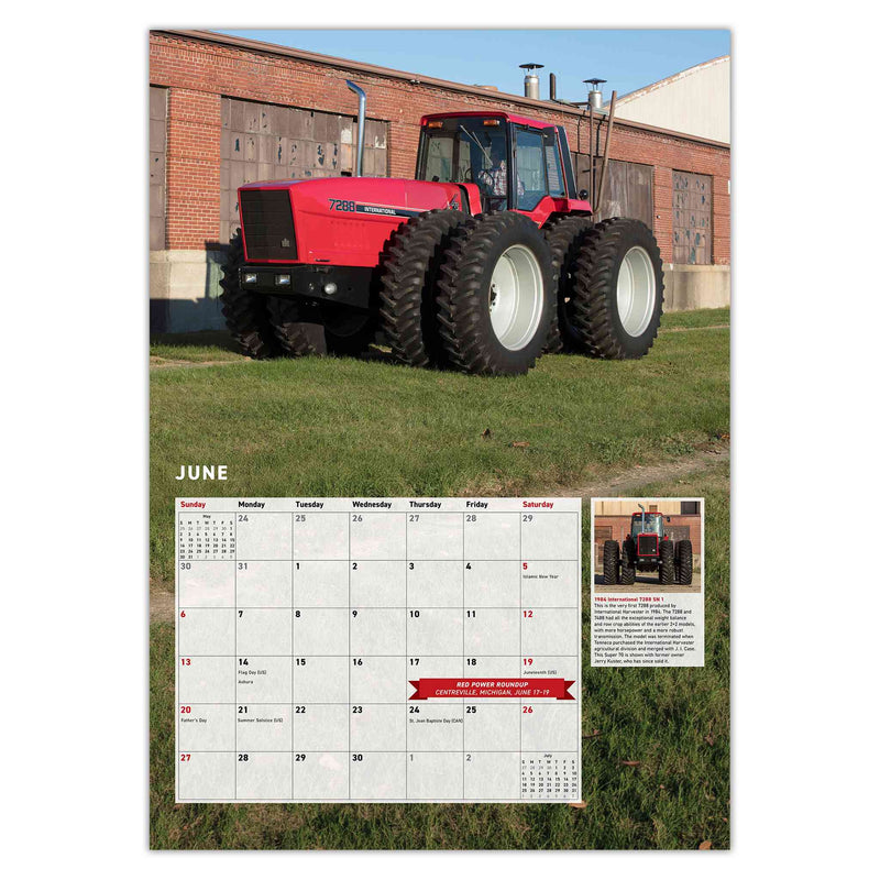2027 Farmall Tractors 12 Month Calendar, 17in x 12in