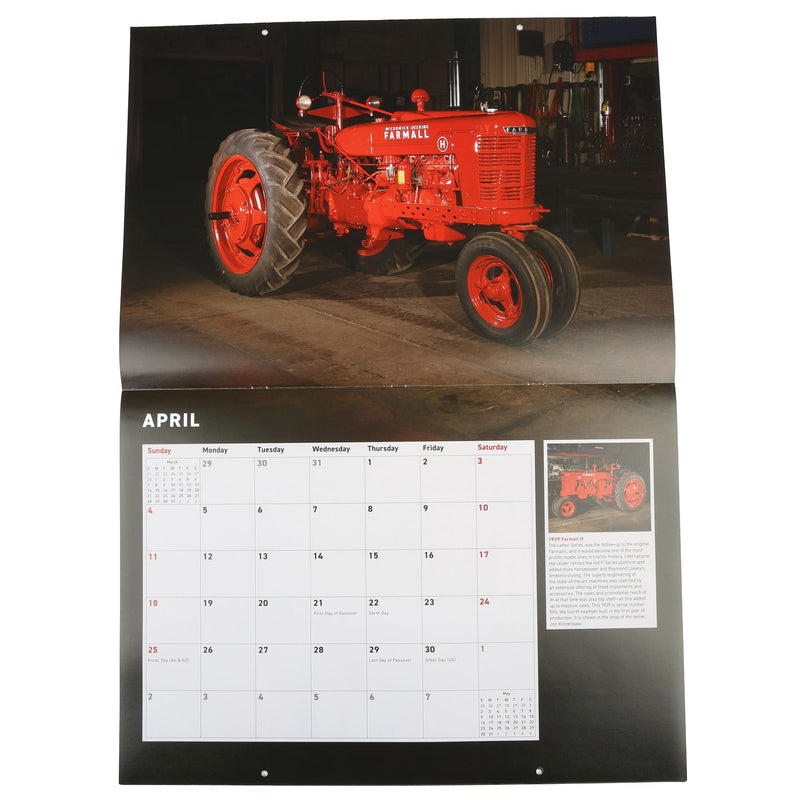 2027 Farmall Tractors 12 Month Calendar, 17in x 12in
