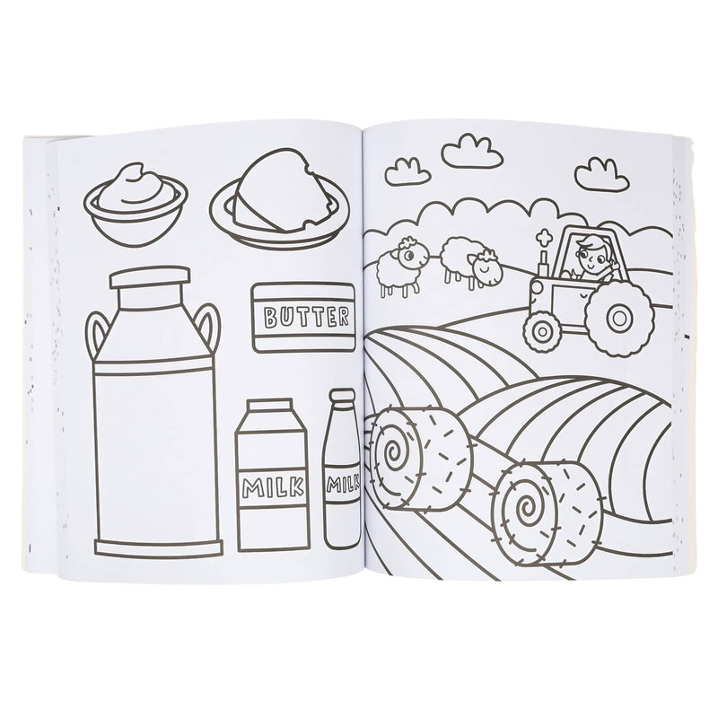 My Busy Farm Coloring Book - Paperback Book