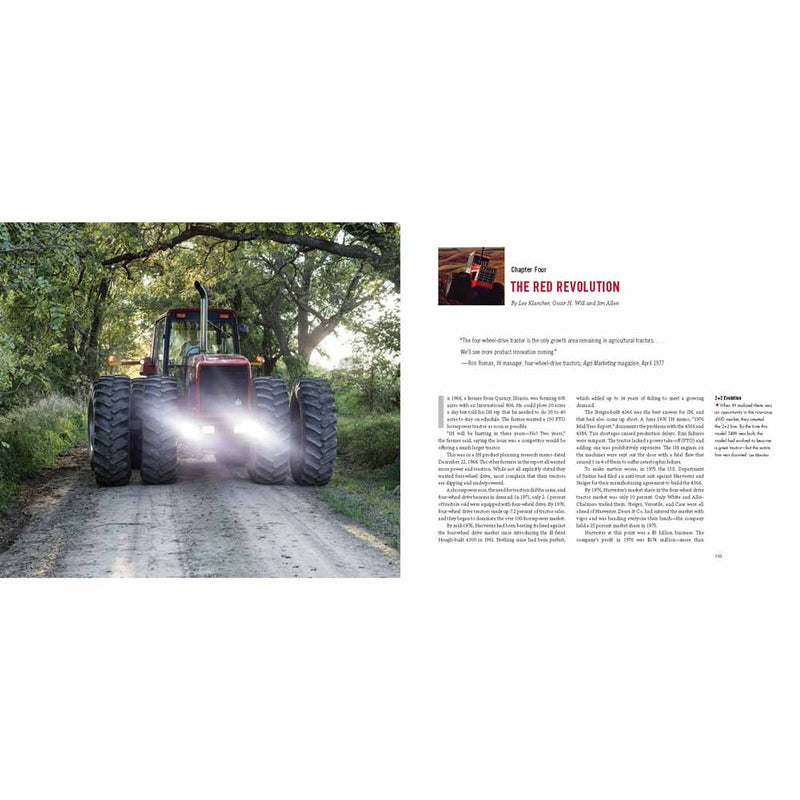 Collector's Edition RED 4WD Tractors 1957-2017 High Horsepower IH, Steiger, Case and Case IH Hardbound 384 Page Book