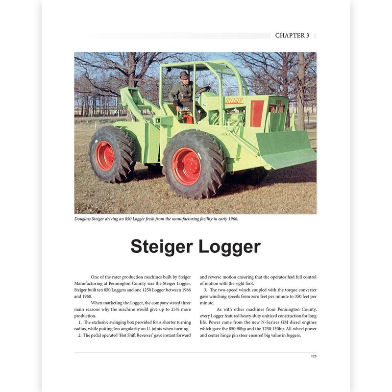 (B&D) The Green Steiger Tractor Story 206 Page Book by Peter D. Simpson - Damaged Item