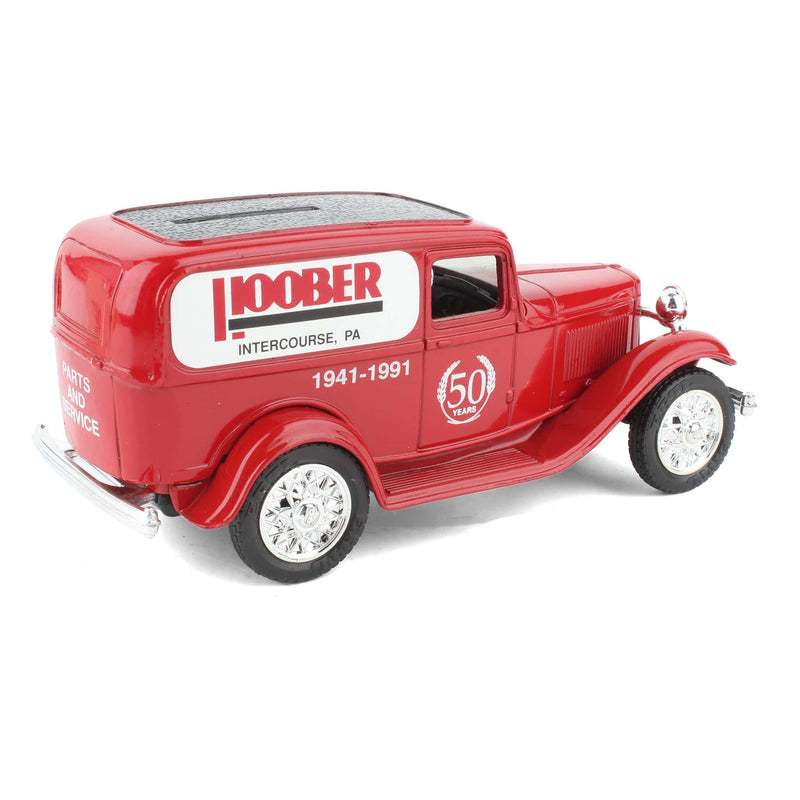 1/25 1932 Red Ford Panel Delivery Bank, C. B. Hoober Intercourse PA by ERTL