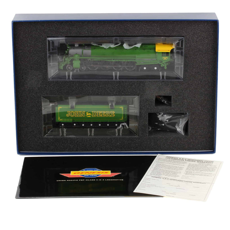 HO Scale John Deere Union Pacific FEF-2 Class Northern 4-8-4 Locomotive and Tender by Athearn