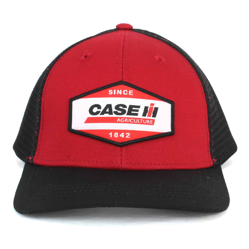 Case IH Two-Tone Red & Black Woven Patch Trucker