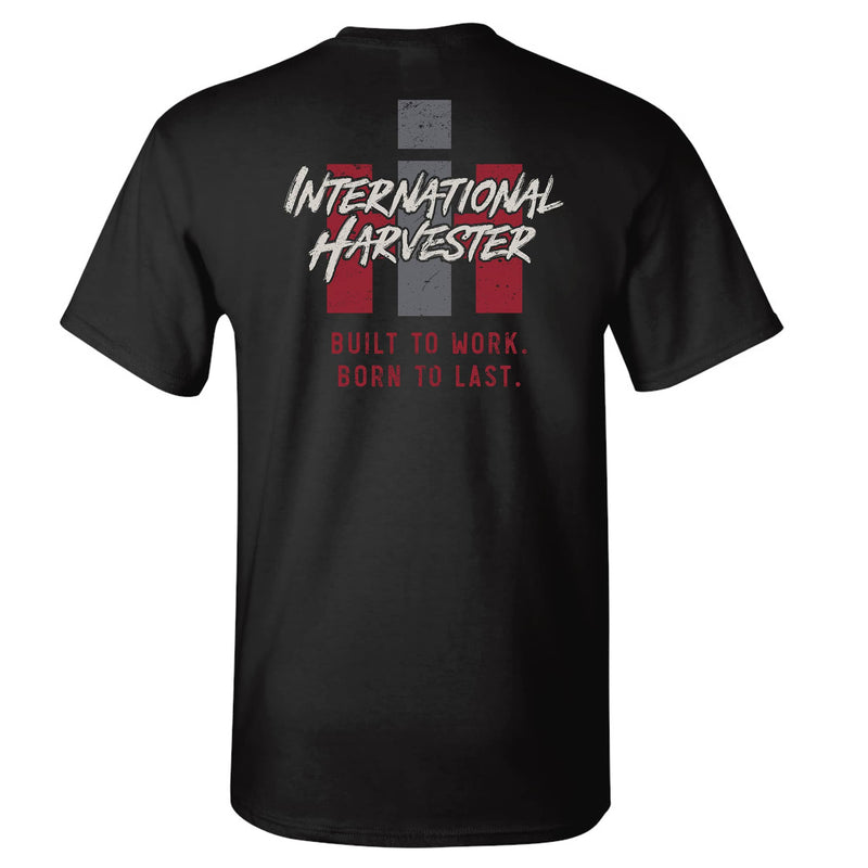 International Harvester Built to Work Built to Last Black Short Sleeve T-Shirt