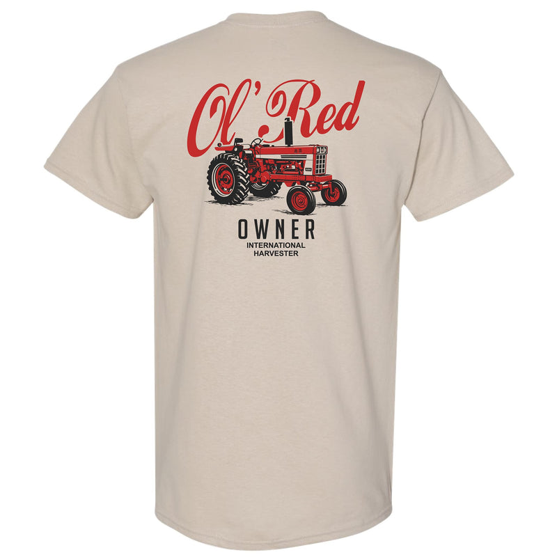 International Harvester Ol' Red Owner Tan Short Sleeve T-Shirt
