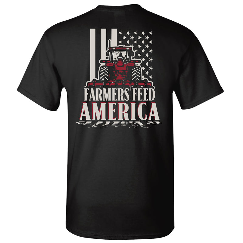 Case IH Farmers Feed America Black Short Sleeve T-Shirt