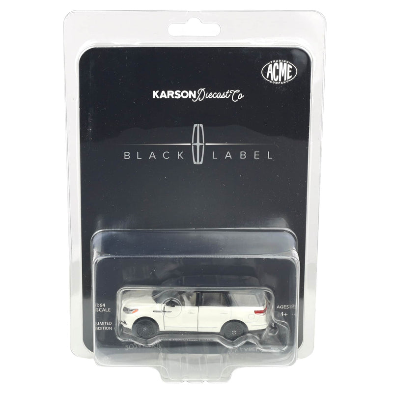 1/64 2024 Lincoln Navigator SUV, Pristine White Metallic by ACME Diecast