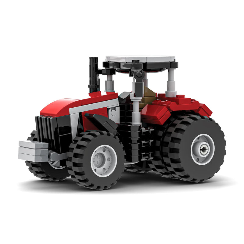 Massey Ferguson 8S Tractor Farming Building Set, BrickAg Microfarm Series 163 Pieces