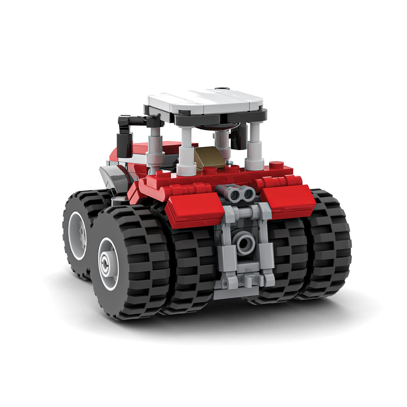 Massey Ferguson 8S Tractor Farming Building Set, BrickAg Microfarm Series 163 Pieces