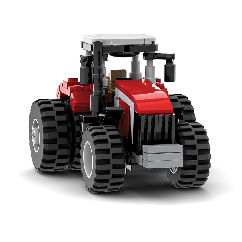 Massey Ferguson 8S Tractor Farming Building Set, BrickAg Microfarm Series 163 Pieces
