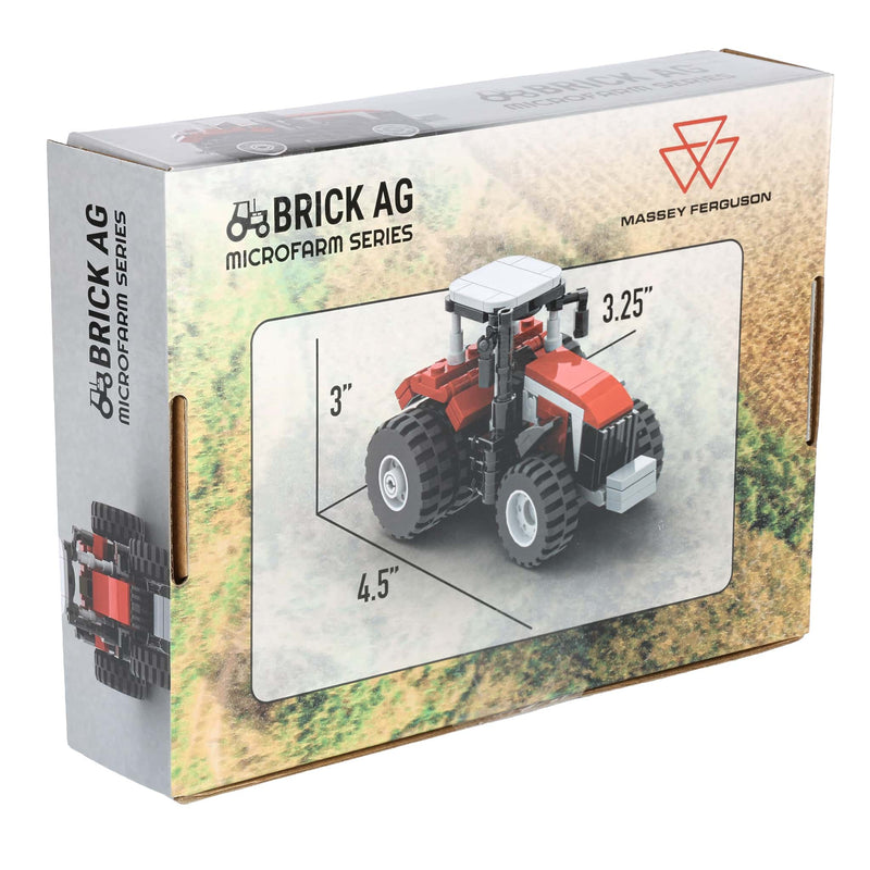 Massey Ferguson 8S Tractor Farming Building Set, BrickAg Microfarm Series 163 Pieces