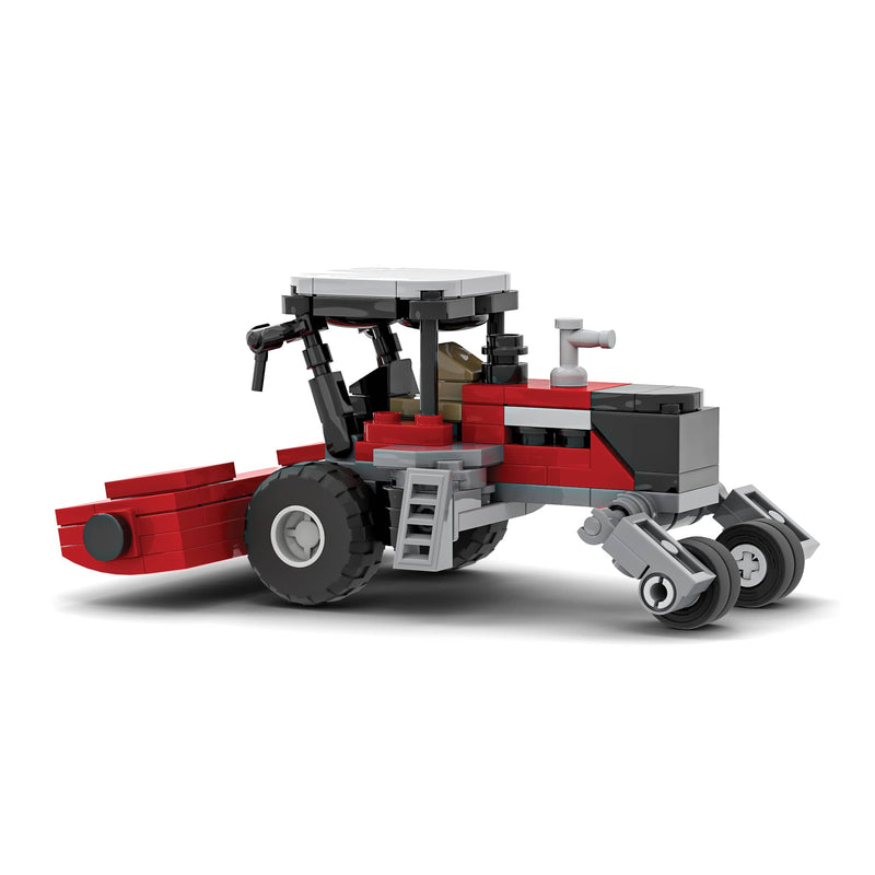 Massey Ferguson Windrower Tractor Farming Building Set, BrickAg Microfarm Series 143 Pieces