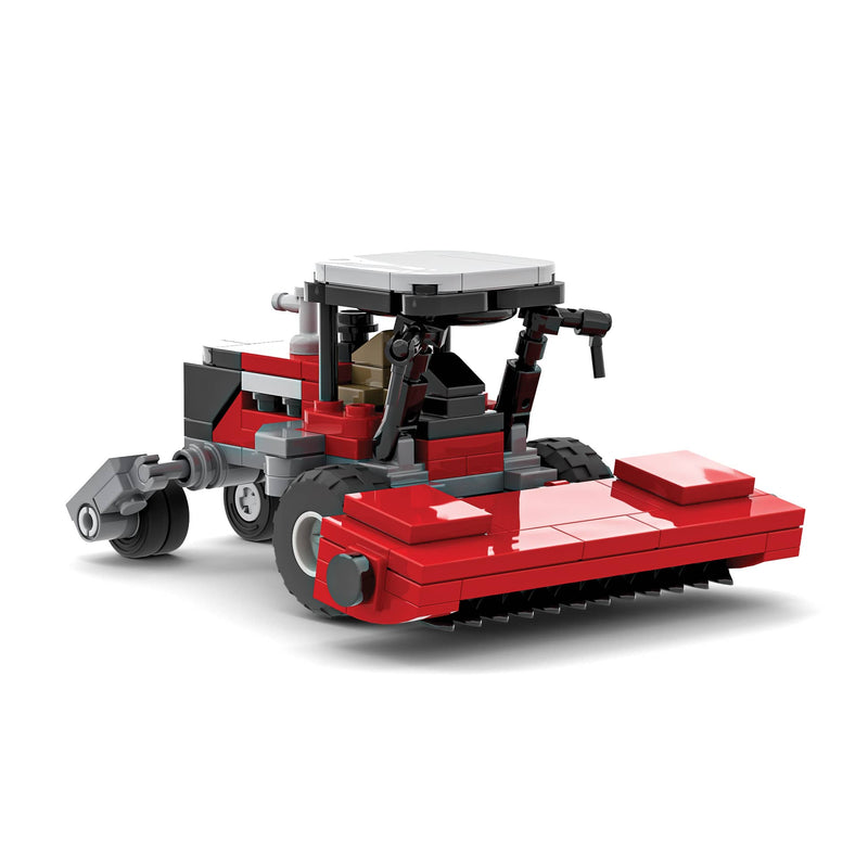 Massey Ferguson Windrower Tractor Farming Building Set, BrickAg Microfarm Series 143 Pieces