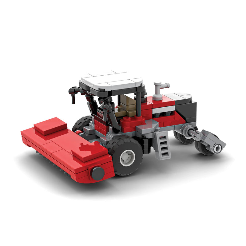 Massey Ferguson Windrower Tractor Farming Building Set, BrickAg Microfarm Series 143 Pieces