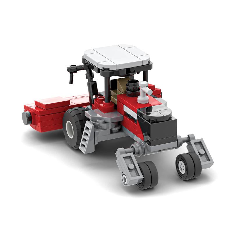 Massey Ferguson Windrower Tractor Farming Building Set, BrickAg Microfarm Series 143 Pieces