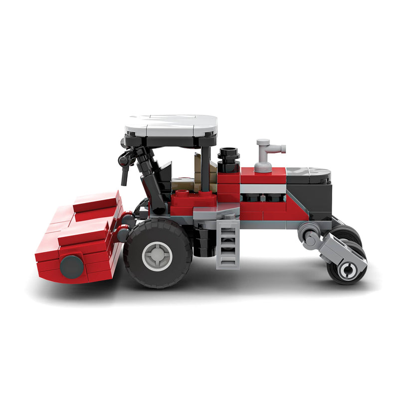 Massey Ferguson Windrower Tractor Farming Building Set, BrickAg Microfarm Series 143 Pieces
