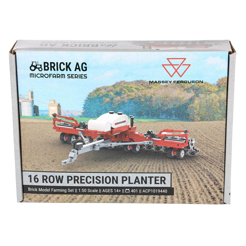 Massey Ferguson 16-Row Precision Planter Farming Building Set, BrickAg Microfarm Series 401 Pieces