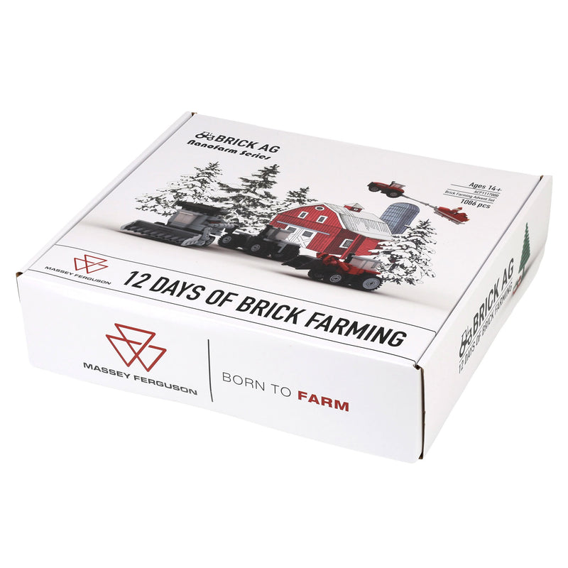 AGCO Massey Ferguson 12 Days of Brick Farming Building Block Advent Set by Brick Ag, 1,086 Pieces