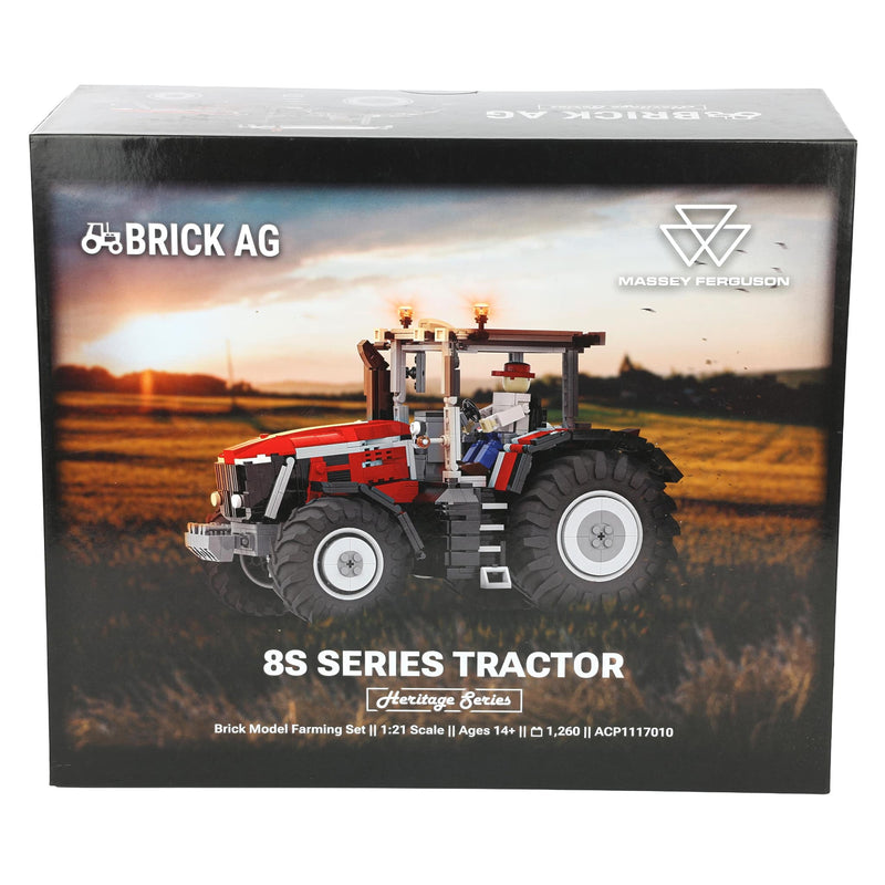 Massey Ferguson 8S Tractor Farming Building Set, BrickAg Heritage Series 1,234 Pieces