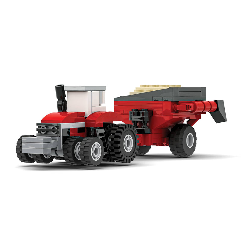 Massey Ferguson & Gleaner Harvesting Building Block Set, BrickAg Nanofarm Series, 404 Pieces
