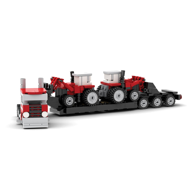 Massey Ferguson Delivery Set Building Block Set, BrickAg Nanofarm Series, 414 Pieces