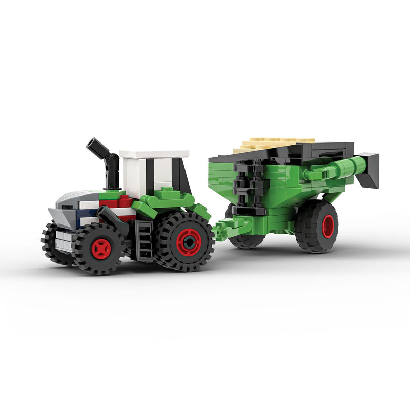 Fendt 250th USA Anniversary Brick Model Hauling Set, Brick Ag Nanofarm Series, 366 Pieces