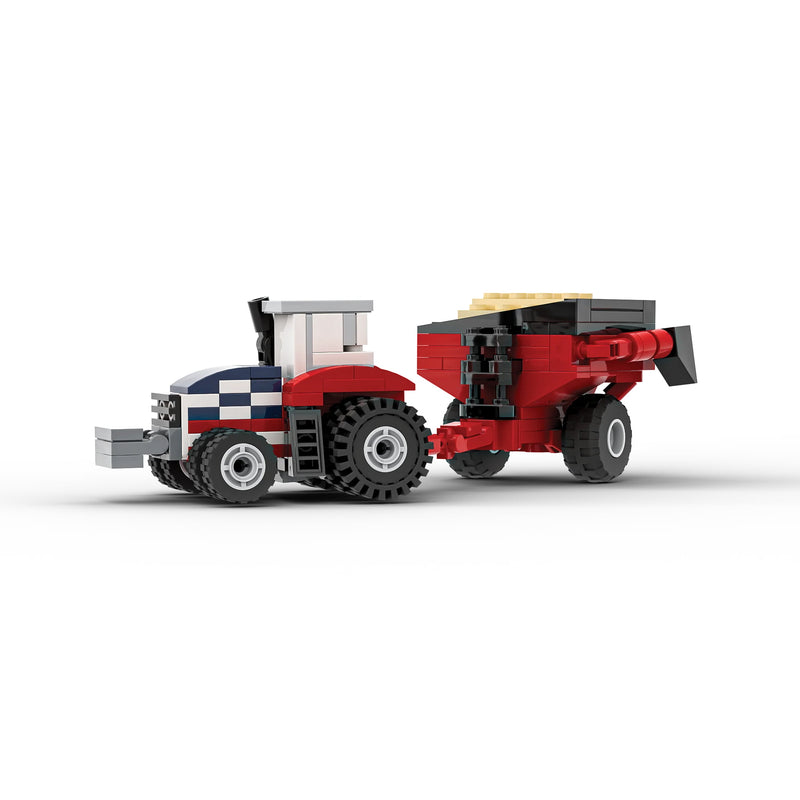 Massey Ferguson 250th Anniversary Brick Model Hauling Set, Brick Ag Nanofarm Series, 389 Pieces