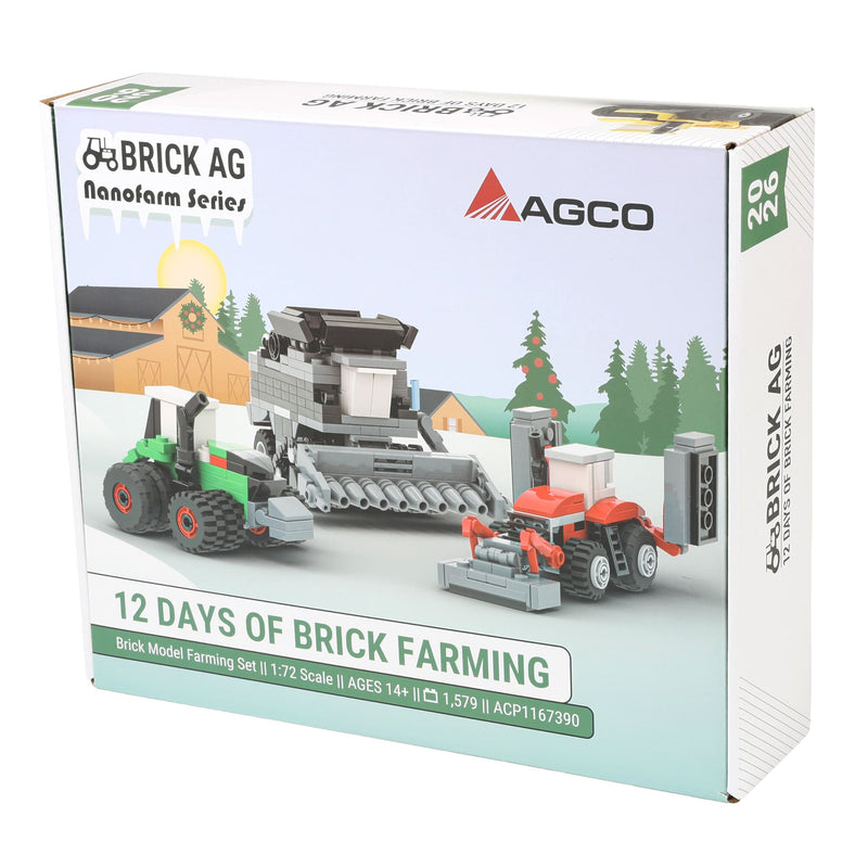 2026 AGCO 12 Days of Brick Farming Building Set, BrickAg Nanofarm Series 1,579 Pieces