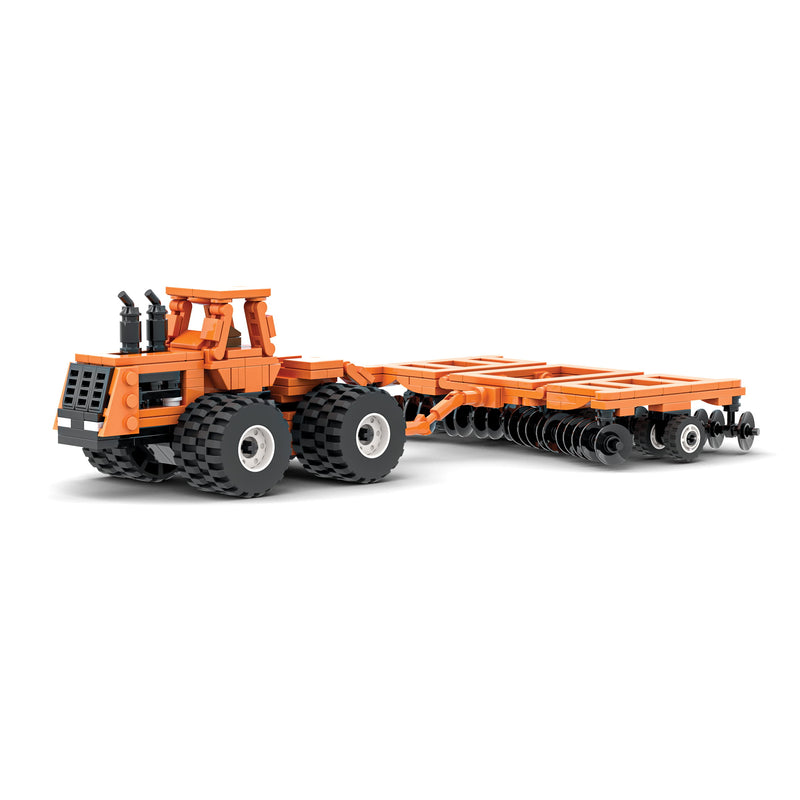Allis-Chalmers 4W-305 Tractor & Disk Farming Building Set, BrickAg Microfarm Series 368 Pieces