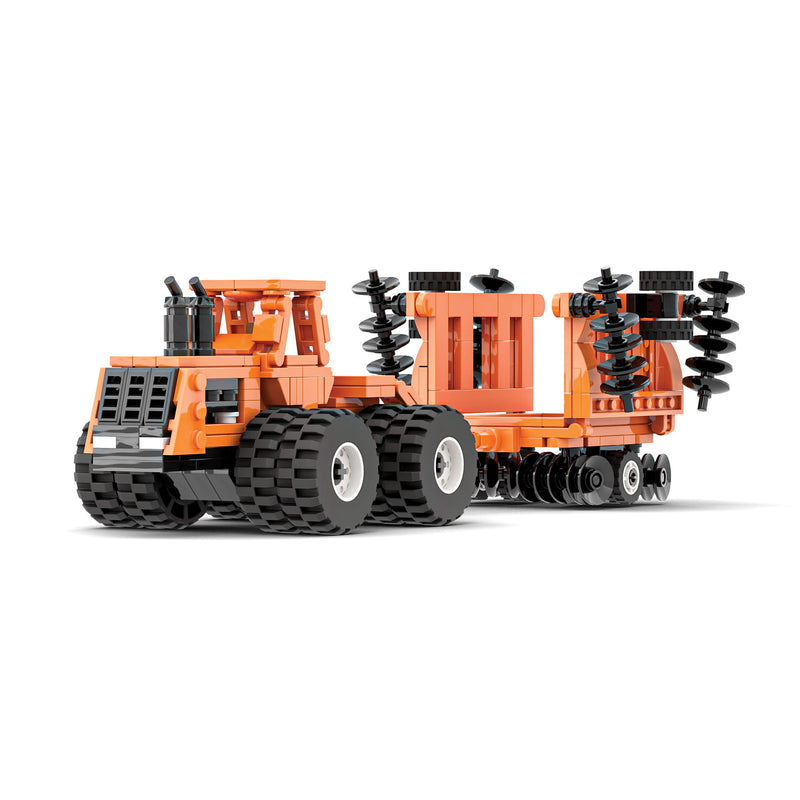 Allis-Chalmers 4W-305 Tractor & Disk Farming Building Set, BrickAg Microfarm Series 368 Pieces