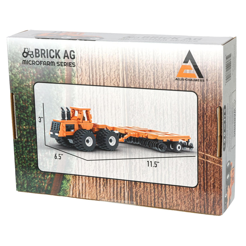 Allis-Chalmers 4W-305 Tractor & Disk Farming Building Set, BrickAg Microfarm Series 368 Pieces