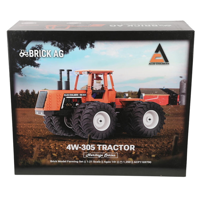 Allis-Chalmers 4W-305 Tractor Building Block Set by BrickAg Heritage Series, 1250 Pieces