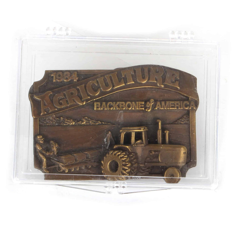 1984 Agriculture Backbone of America Belt Buckle