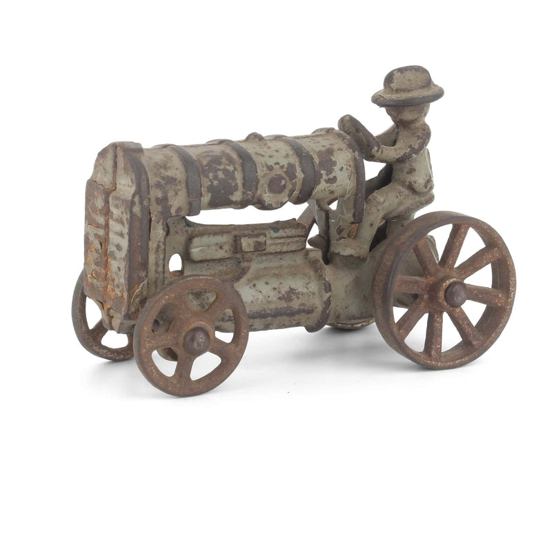 Antique 1930's Fordson Cast Iron Tractor with Driver by Arcade