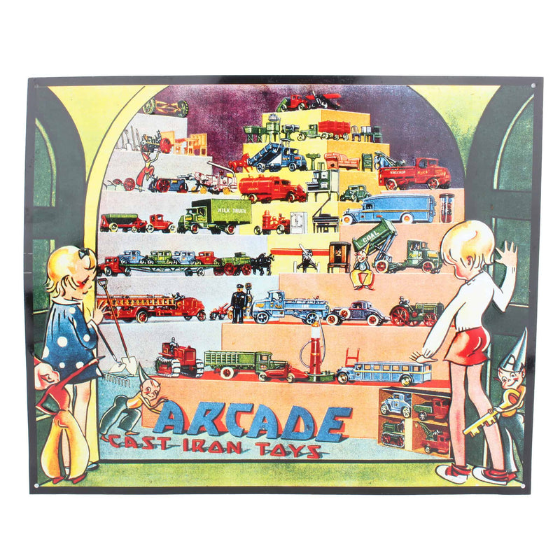 Arcade Cast Iron Toys Metal Advertising Sign