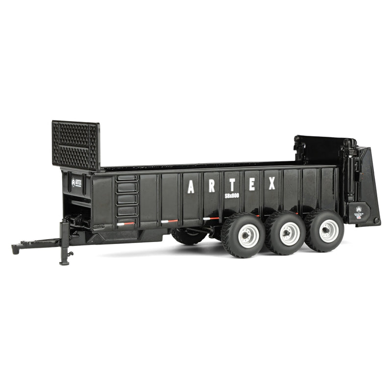 1/64 Black Artex SBX800 Manure Spreader with Triple Axle by SpecCast