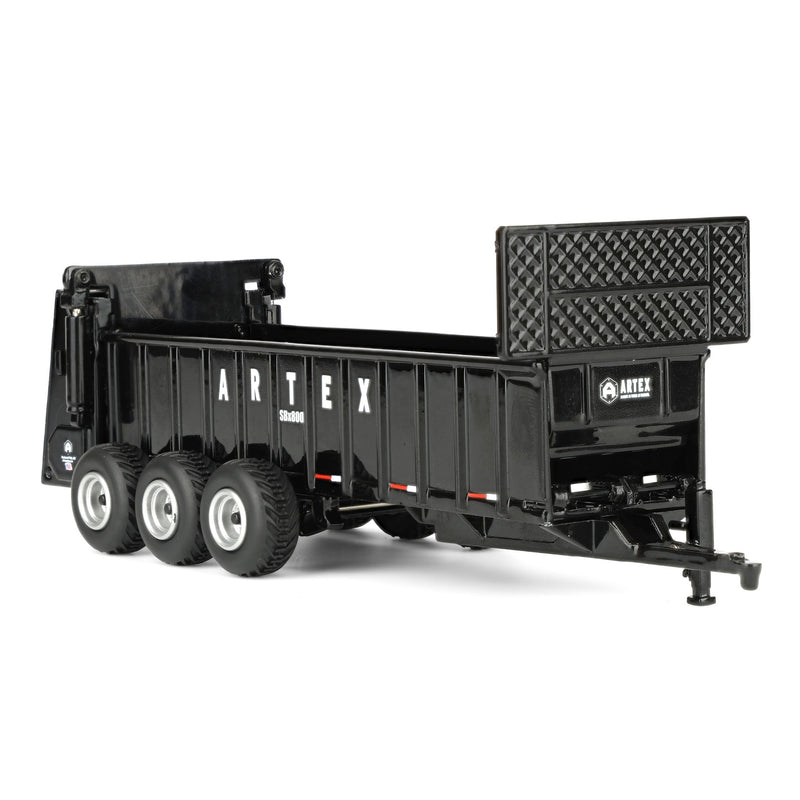 1/64 Black Artex SBX800 Manure Spreader with Triple Axle by SpecCast