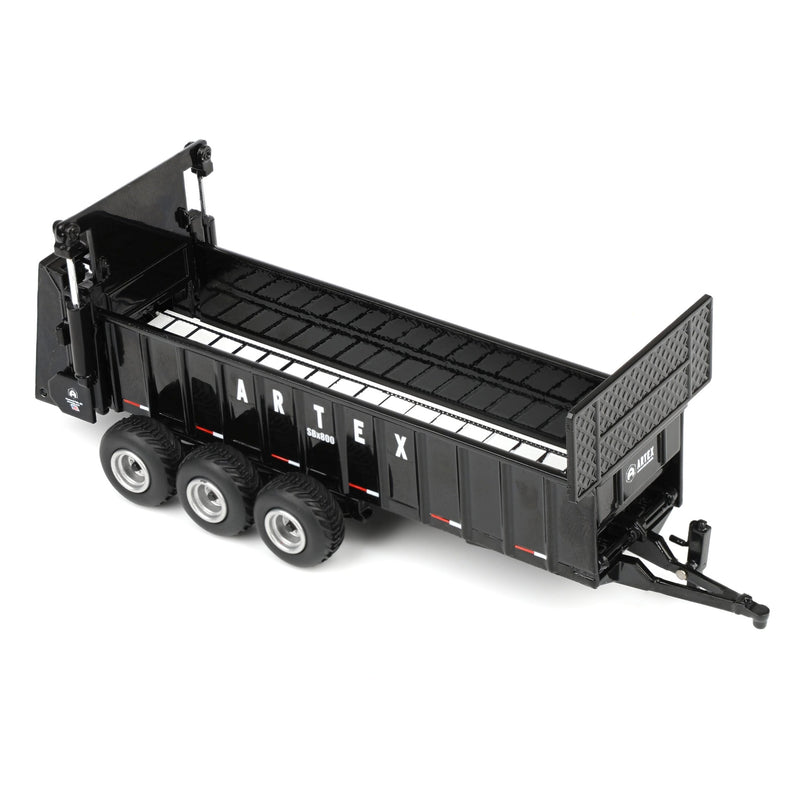 1/64 Black Artex SBX800 Manure Spreader with Triple Axle by SpecCast