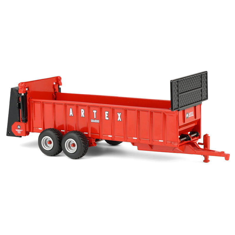 1/64 Red Artex SBX800 Manure Spreader with Dual Axle by SpecCast