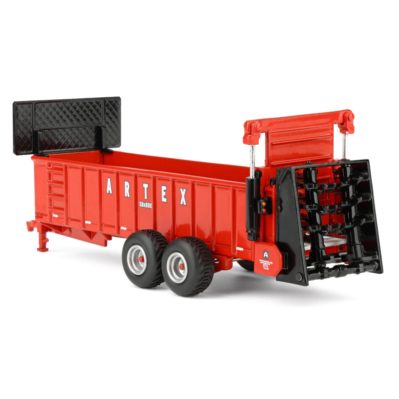 1/64 Red Artex SBX800 Manure Spreader with Dual Axle by SpecCast