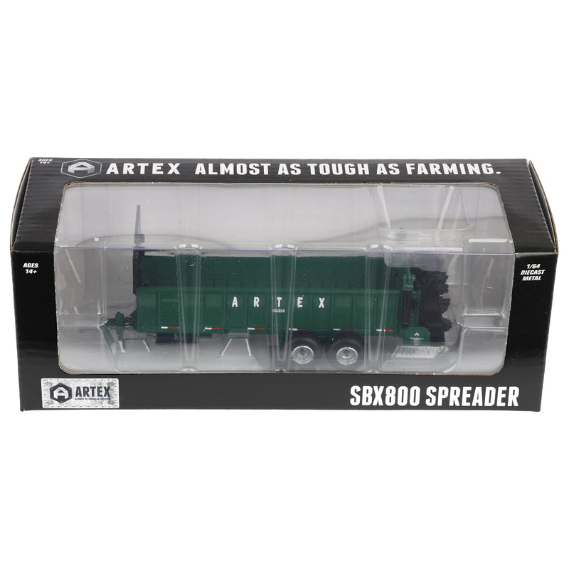1/64 Green Artex SBX800 Manure Spreader with Dual Axle by SpecCast